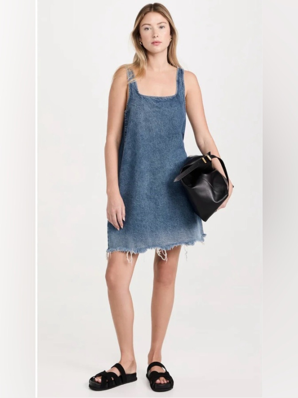 CLOSED Made in Italy Denim Dress – Size M, Sleeveless, Raw Hem